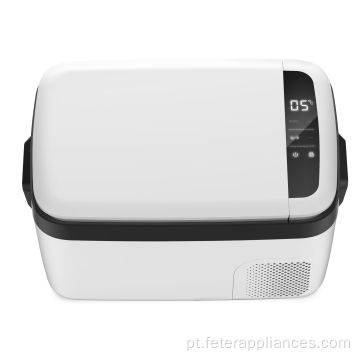 Refrigerador portátil Dual Zone com Compressor Danfoss, Mini Refrigerador Refrigerador para uso externo, uso doméstico, Branco